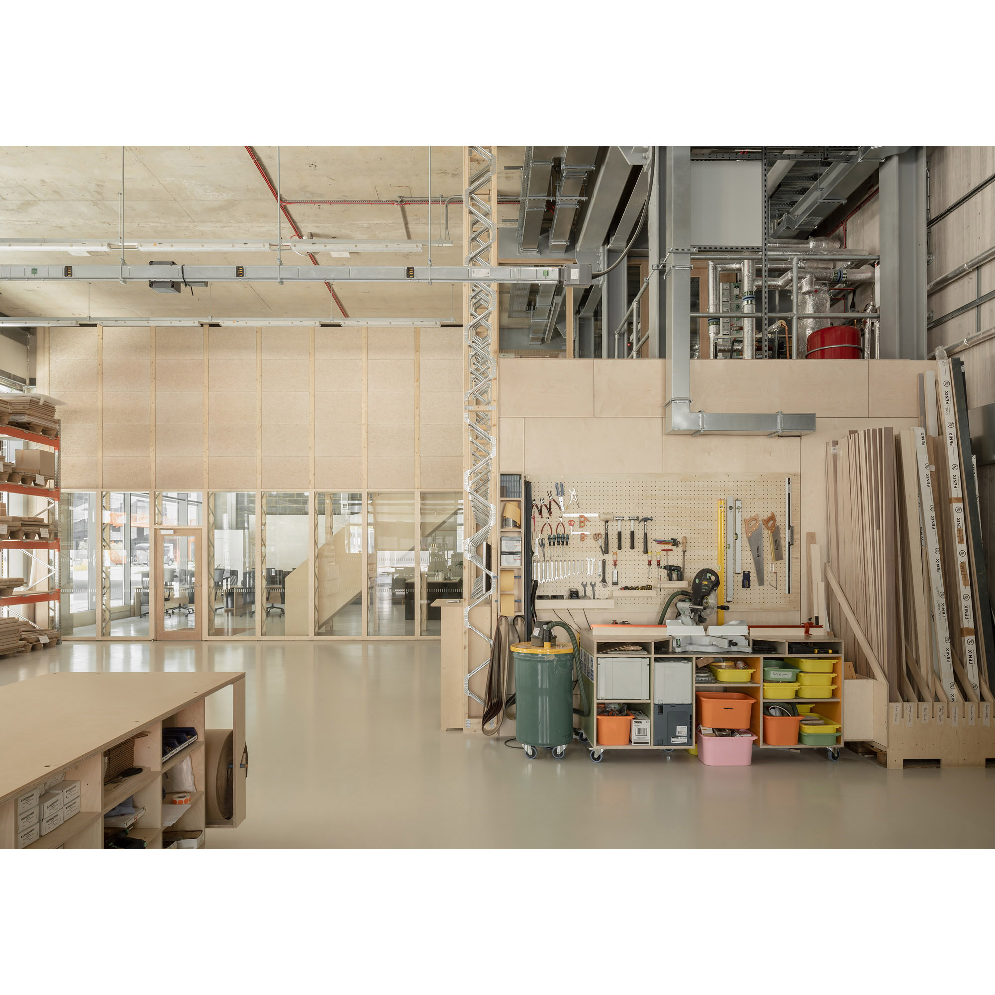 Erbar Mattes Architects Plykea workshop Here East London
